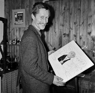 126625 Portret van de Utrechtse schilder Dolf Zwerver.